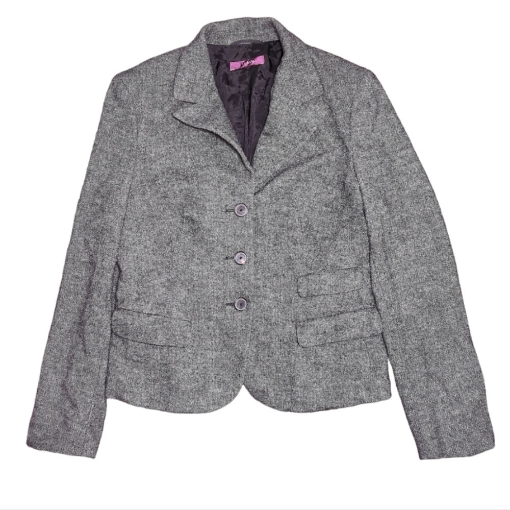 Escada Wool Button Down Blazer Jacket Size M